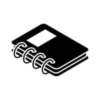 Check out this isometric filled icon of diary vector