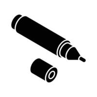 A modern isometric filled icon of board marker vector