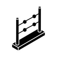Check out this isometric filled icon of abacus vector