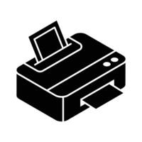 Trendy isometric icon showing a printer device. vector
