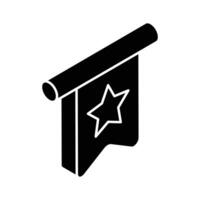 A premium isometric icon of reading bookmark. vector