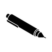 An editable isometric icon of blue ballpoint pen. vector