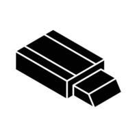 Check out this isometric filled icon of eraser vector