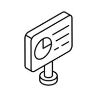 Check out this isometric icon showing lecture board.. vector