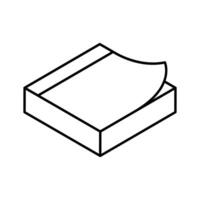 Visually appealing isometric icon showing sticky notes.. vector