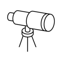 Grab this isometric outline icon of space telescope.. vector