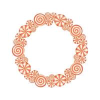 3D peppermint swirl candy wreath for Christmas graphics3D peppermint swirl candy wreath for Christmas graphics vector