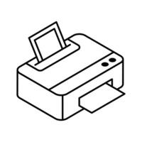 Trendy isometric icon showing a printer device.. vector