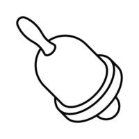 A well designed isometric icon of ringing bell.. vector
