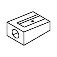 Get this isometric outline icon of pencil sharpener.. vector