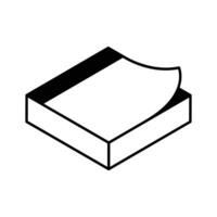 Visually appealing isometric icon showing sticky notes... vector