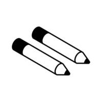 A modern isometric style icon of pencils... vector
