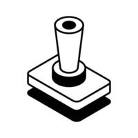 Get this isometric icon of stamp impression tool... vector