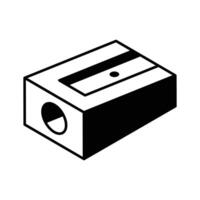 Get this isometric filled icon of pencil sharpener... vector