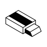 Check out this isometric filled icon of eraser... vector