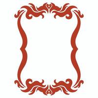 Vintage frame design element. Decorative page divider. vector