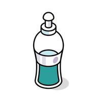 Well designed isometric icon of dish soap bottle container vector
