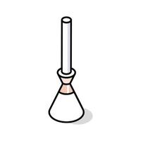 A customizable isometric icon showing a dusting brush tool vector
