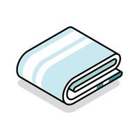 Visually engaging isometric icon showing neatly folded clothes vector