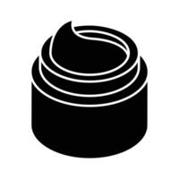 A modern isometric icon displaying moisturizer cream container.. vector