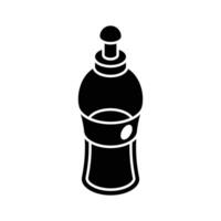 Well designed isometric icon of dish soap bottle container.. vector