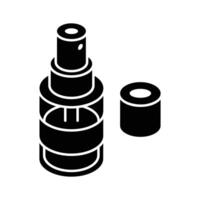 Get a glimpse of this isometric icon of mouth spray.. vector