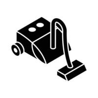 Ready to use isometric icon of a vacuum cleaner.. vector