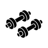Grab this isometric icon showing a pair of dumbbells.. vector