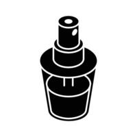 Well crafted isometric icon showing mist spray bottle.. vector