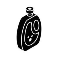 Get a glimpse of this isometric icon of detergent bottle.. vector