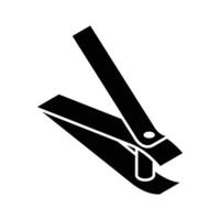 A visually appealing isometric icon of metal nail clipper.. vector