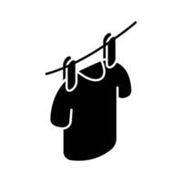 Trendy isometric icon of drying shirt, easy to edit.. vector