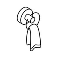 Have a look at this isometric icon of towel stand. vector