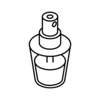 Well crafted isometric icon showing mist spray bottle. vector