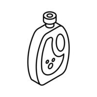 Get a glimpse of this isometric icon of detergent bottle. vector