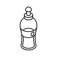 Well designed isometric icon of dish soap bottle container. vector