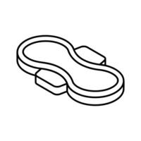 Get this isometric style icon of sanitary pad. vector