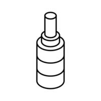 A sleek isometric icon showing face mist spray bottle. vector