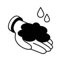 Check out this isometric icon of hand wash... vector