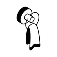Have a look at this isometric icon of towel stand... vector
