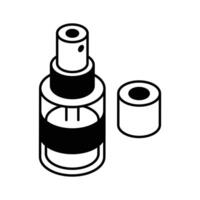 Get a glimpse of this isometric icon of mouth spray... vector