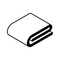 Visually engaging isometric icon showing neatly folded clothes... vector