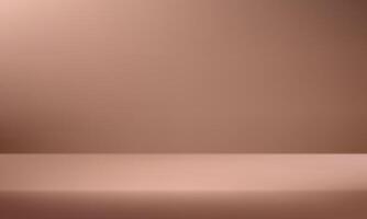 Empty Brown studio background. Empty room with light effect. Space for selling products on the website. illustration. vector