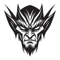 Evil Skull Design with Devil Face for Sublimation vector