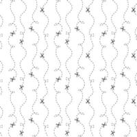 Cut here seamless pattern. Scissors with dotted lines, paper cut here seamless pattern for ticket, promo code vector
