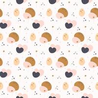 Bohemian pattern. Seamless baby pattern in boho style vector
