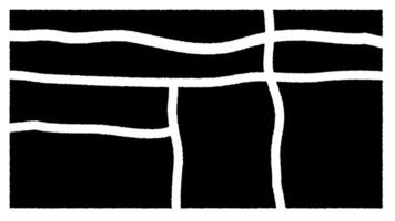 A black and white drawing of a square vector