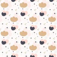Bohemian baby pattern. Seamless baby pattern in style boho vector