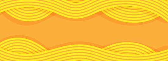 Abstract yellow waves background with space for text vector