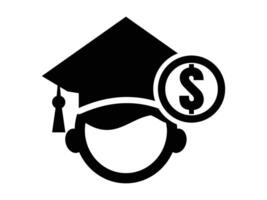 Education Fund Icon, Financial Planning for Students and Tuition Savings vector